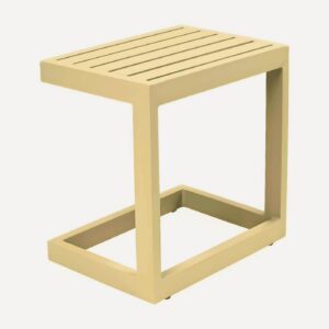 Mesa Lateral Estaleiro em alumínio, móvel de área externa Soft Garden