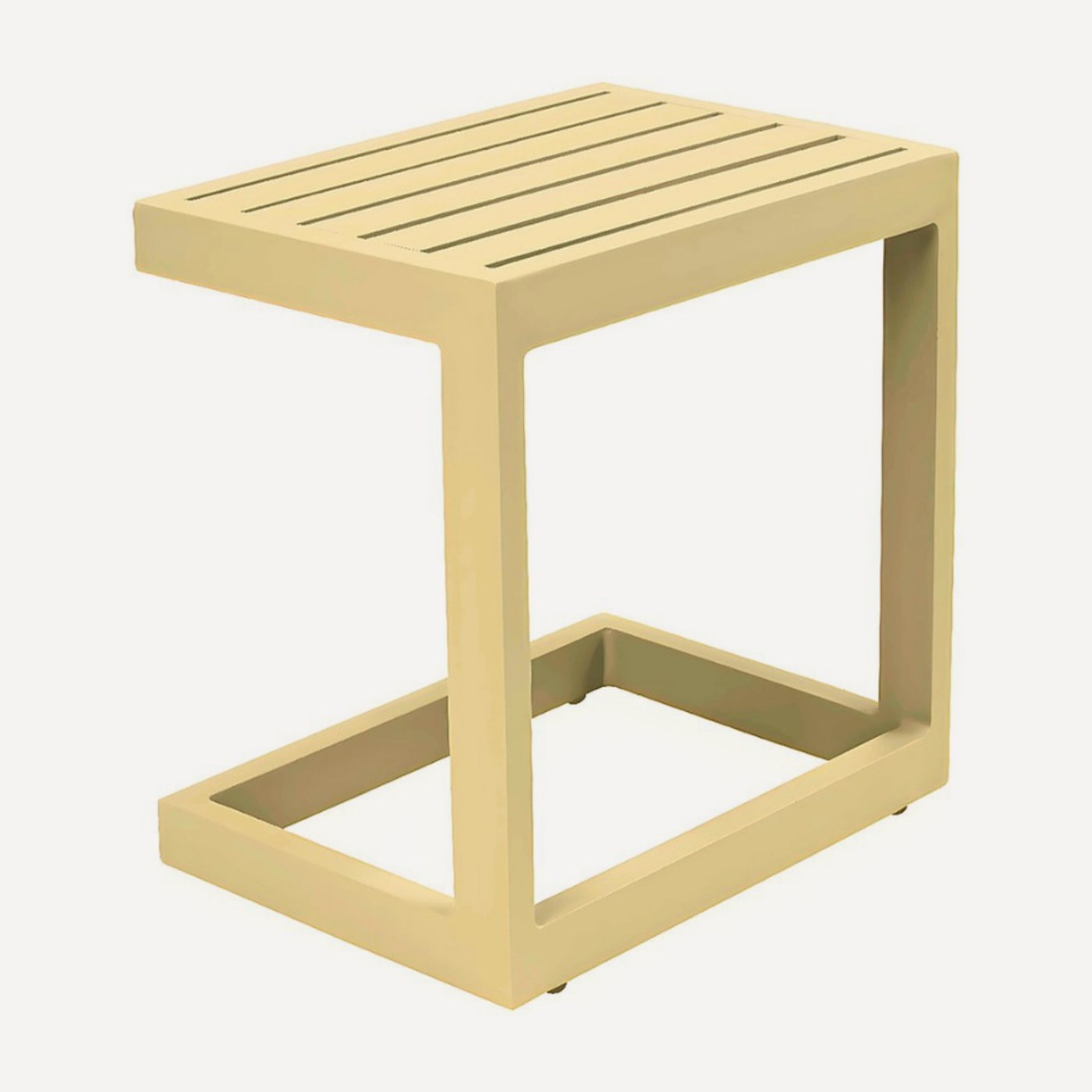 Mesa Lateral Estaleiro em alumínio, móvel de área externa Soft Garden